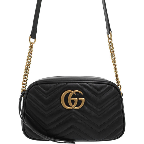 Gucci GG Marmont Quilted Small Leather Shoulder Bag - Picture 1 of 5